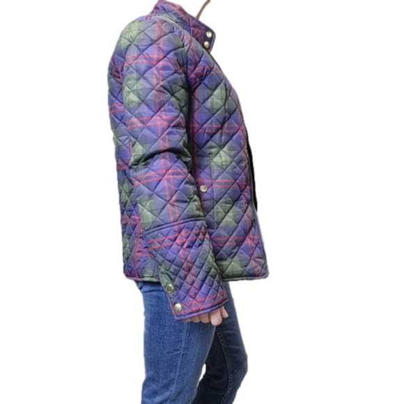 Jacket Plaid Green Navy red  cokors zipper FADED GLORY NWOT - Picture 5 of 12